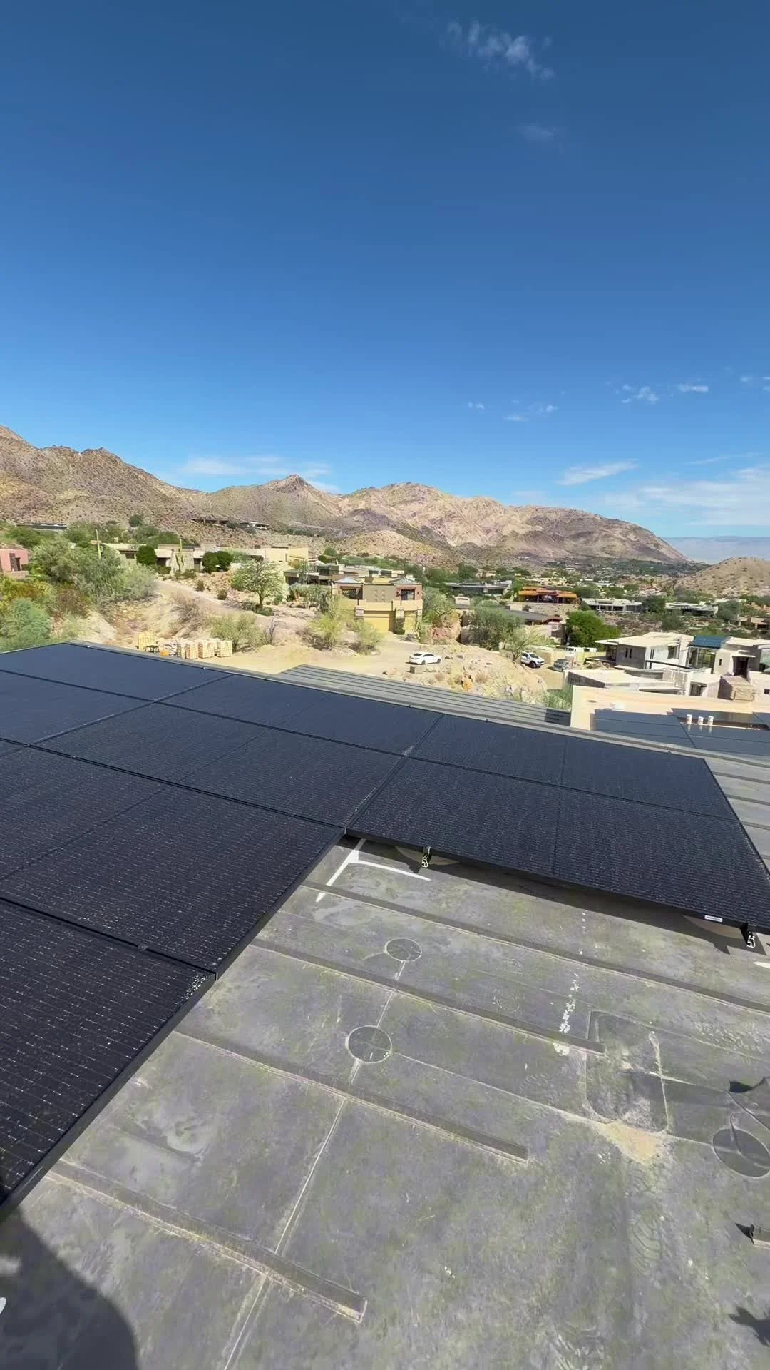 Rooftop solar-panel arrays at a Bighorn Golf Club property in Palm Desert